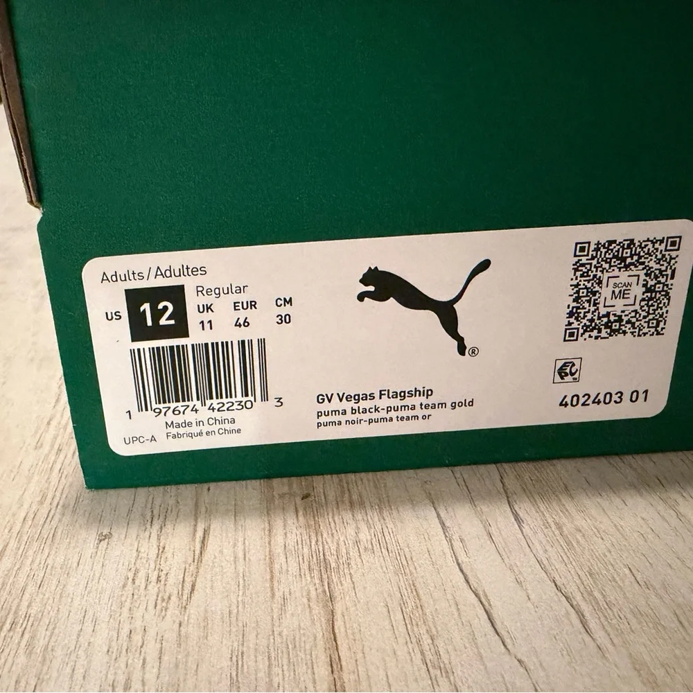 Puma GV Las Vegas Flagship Black-Puma Team Gold - Picture 6 of 6